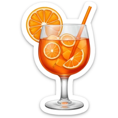 aperol glass sticker