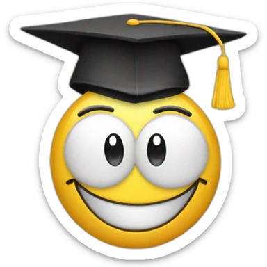 Happy Smiley graduated sticker