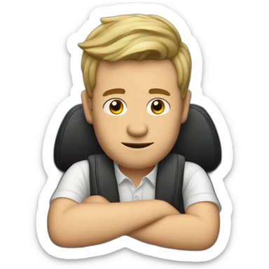 A drunk Man in a bentley car sticker