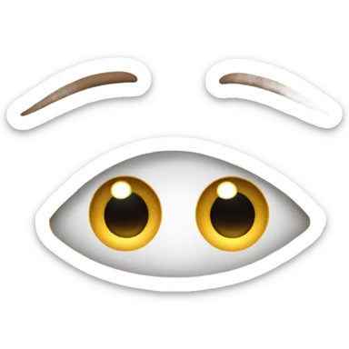 take the eye emoji and give it lashes and make the eyes sparkle sticker