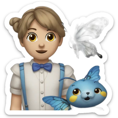 Bonnie bleu animatronic avec nœud papillon sticker