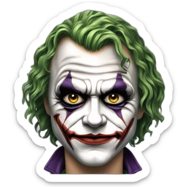 Heath Ledger joker sticker