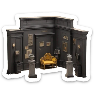 scenography scenic maquette model theatre set model maquette black box sticker