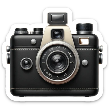Camera retro sticker