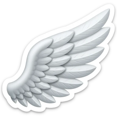 Generate the left side wing emoji as well sticker