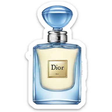 Light blue  Dior perfume  sticker