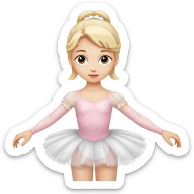 balerina blonde sticker