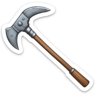 ore mining pickaxe sticker