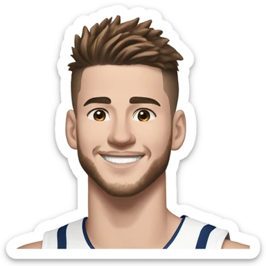 luka doncic smiling at devin booker sticker