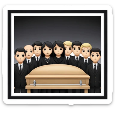 burial ceremony sticker
