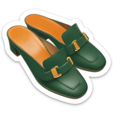 Hermès Oran mules sticker