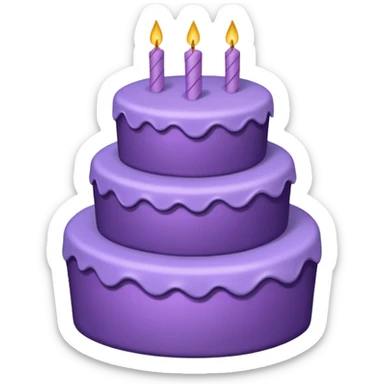 a-big-three-tiered-purple-cake-without-candles-popins sticker