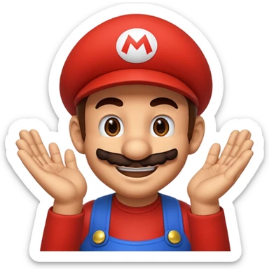 Super Mario thanking sticker