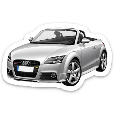 Audi TT Mk1 convertible car sticker