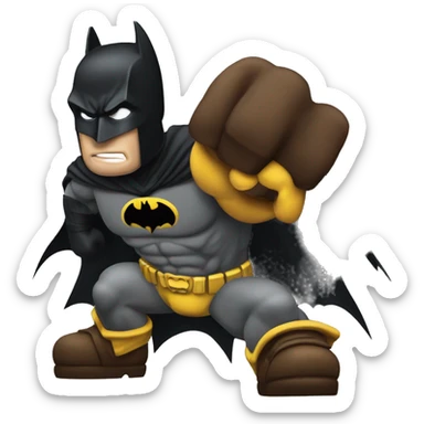 A batman emoji, not larger than 🥷 sticker