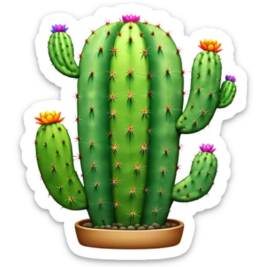 Cactus arc-en-ciel sticker