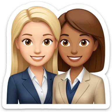 Two business woman talking sticker