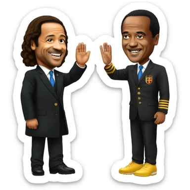 ronaldiho greeting aul biya sticker