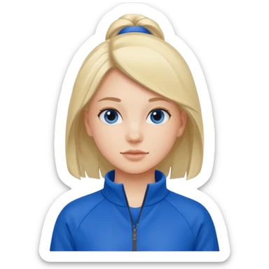 girl walks in a tracksuit  sticker