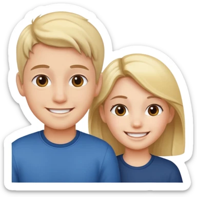 Elder sister and brother sticker