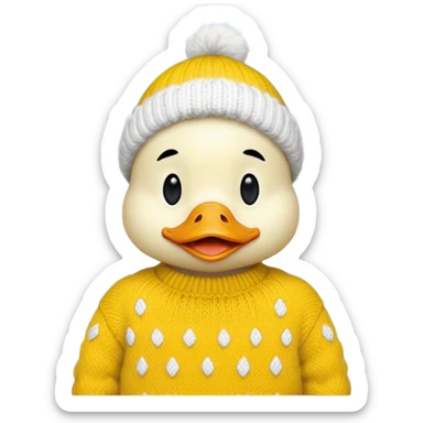 sweaters with ducks sticker