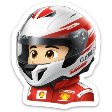 Casque de Charles Leclerc sticker