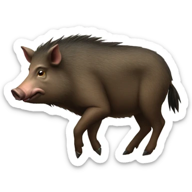 wild boar sticker