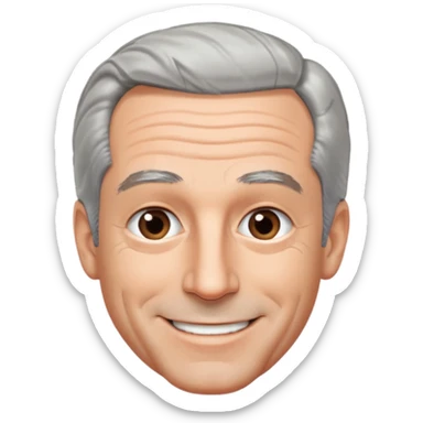 jeffrey epstein trolled face sticker