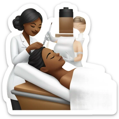 spa at a cosmetologist sticker