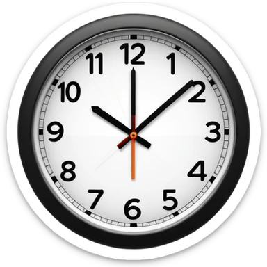 make Clock without numbers  sticker