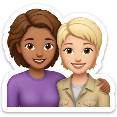 lesbian couple sticker