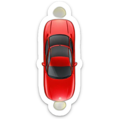 Red 1993 mazda miata with popup lights sticker