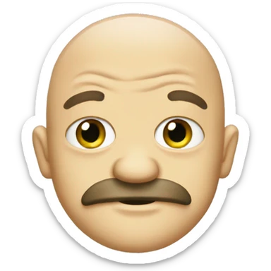 Pepe emote, 
bald with a beard sticker