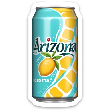 Arizona iced tea can sticker