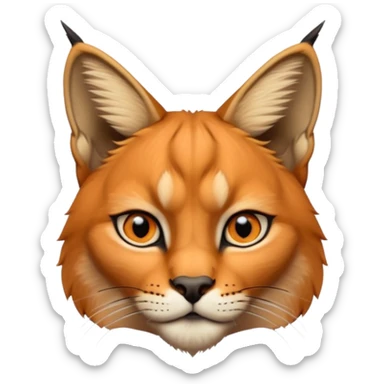 un Lynx Caracal Réaliste sticker