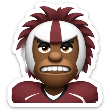 mad south carolina gamecocks mascot sticker