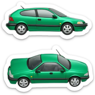 Green 1995 opel astra tourism sticker
