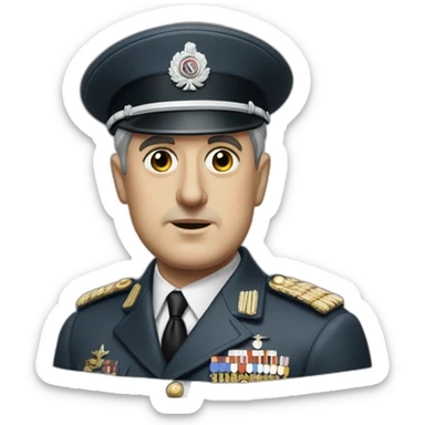 Charles De Gaulle  sticker