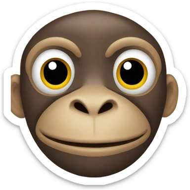 Monkey sticker