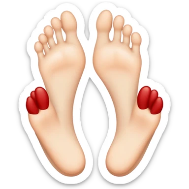 This emoji 🥺 with two feet  sticker