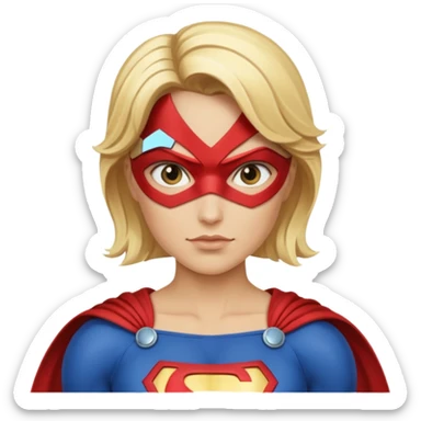 Flash super hero women blonde sticker