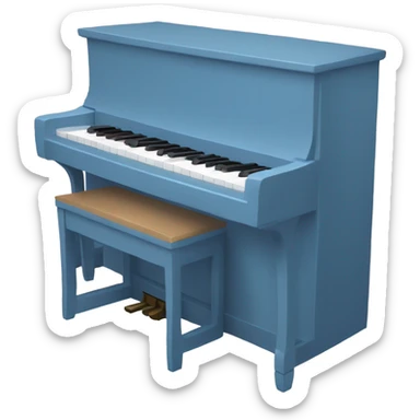 Bluey ￼ playing the piano sticker