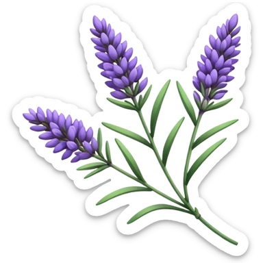 a sprig of lavender sticker