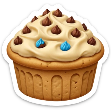 one filled date with like cookie dough topping  sticker