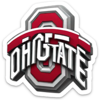 Ohio state logo sticker