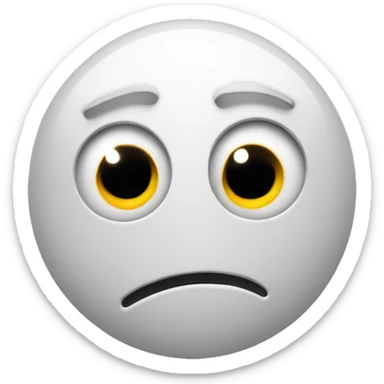 Emoji face with x and question mark eyes watering from the mouth sticker