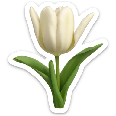 Tulipe indigo vue du desus sticker