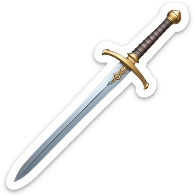 Sword with hand sticker