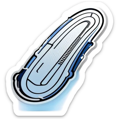 Kreis Racetrack with snow in winter sticker
