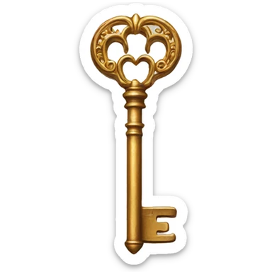 a magical key sticker